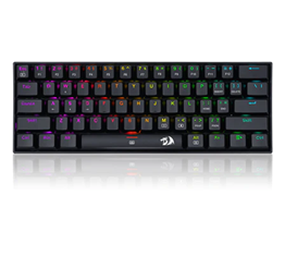 Redragon K630RGB Gaming Mechanical Keyboard 61 Keys Compact Mechanical Keyboard, Pro Driver Support|Gaming Keyboard