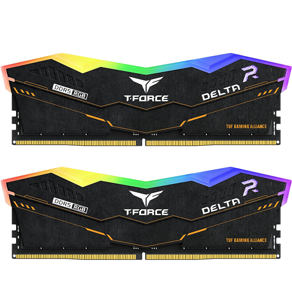 TEAMGROUP T-Force Delta RGB DDR5 Ram 32GB Kit (2x16GB) 5200MHz (PC5-41600) CL40 Desktop Memory Module Ram (White) for 600 Series Chipset | Gaming Component