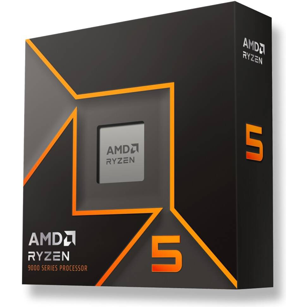 AMD Ryzen 5 9600X AM5 CPU Processor, 6 Cores & 12 Threads, 5.4 GHz Max Boost Clock, 6MB L2 & 32MB L3 Cache, AMD Radeon Graphics|Accessories