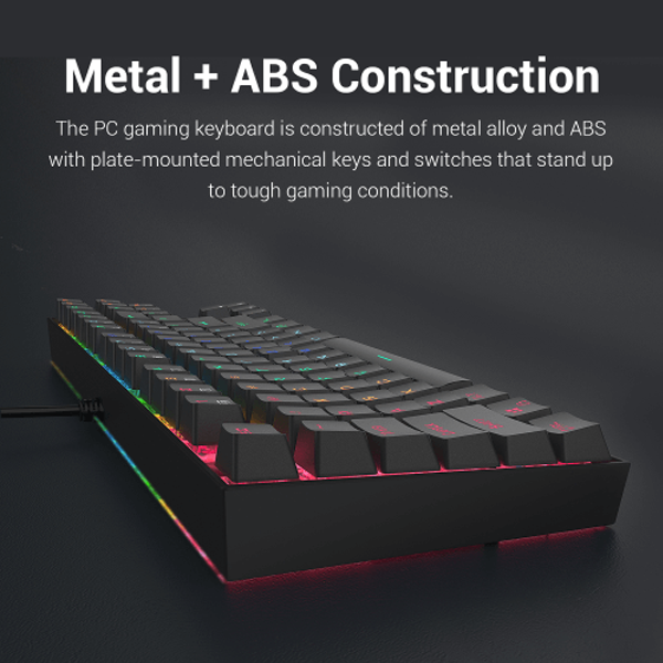 Redragon K552-RGB-2 Mechanical Gaming Keyboard - Black | Gaming Keyboard