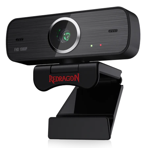 Redragon GW800 1080P Webcam with Built-in Dual Microphone 360-Degree Rotation - 2.0 USB Skype Computer Web Camera|ACCESSORIES