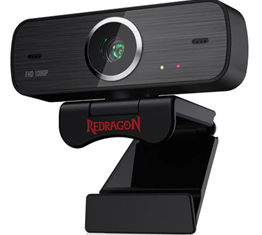 Redragon GW800 1080P Webcam with Built-in Dual Microphone 360-Degree Rotation - 2.0 USB Skype Computer Web Camera|WebCAM