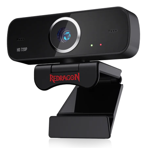 Redragon GW600 720P Webcam with Built-in Dual Microphone 360-Degree Rotation|ACCESSORIES