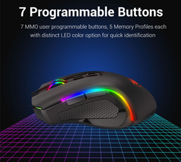 REDRAGON M602 WIRELESS GAMING MOUSE RGB BACKLIT|Gaming Mouse