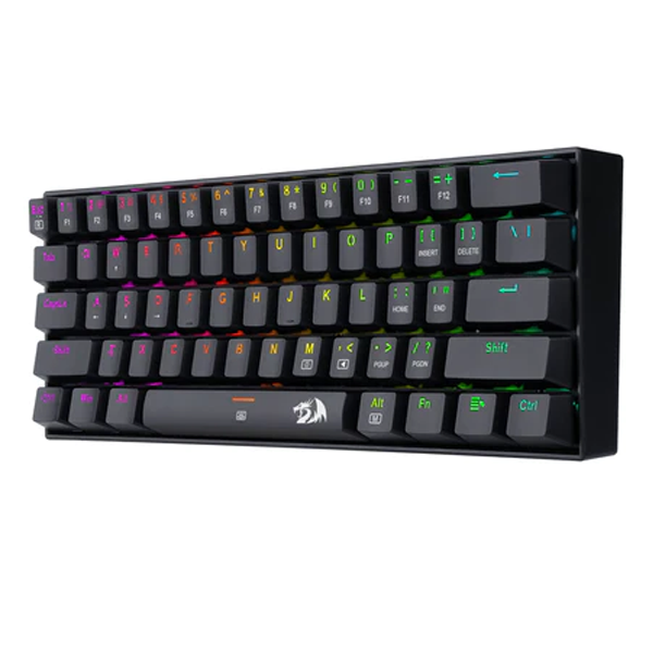 Redragon K630RGB Gaming Mechanical Keyboard 61 Keys Compact Mechanical Keyboard, Pro Driver Support | Gaming Keyboard