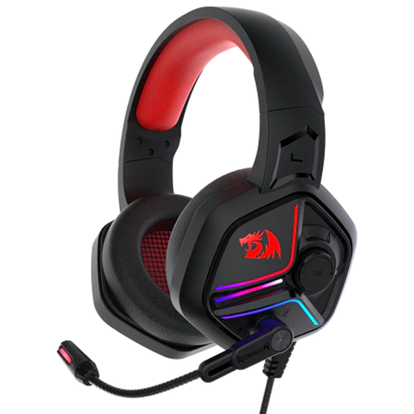 Redragon H230 Ajax RGB Wired Gaming Headset, Dynamic RGB Backlight|ACCESSORIES