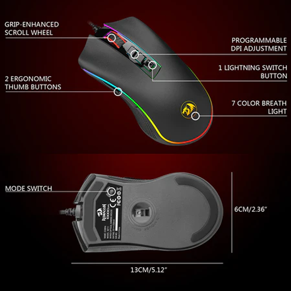 Redragon COBRA M711-FPS Flawless sensor | Gaming Mouse