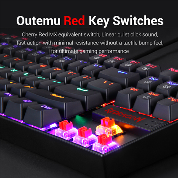REDRAGON K552 MECHANICAL GAMING KEYBOARD RGB LED RAINBOW | Gaming Keyboard